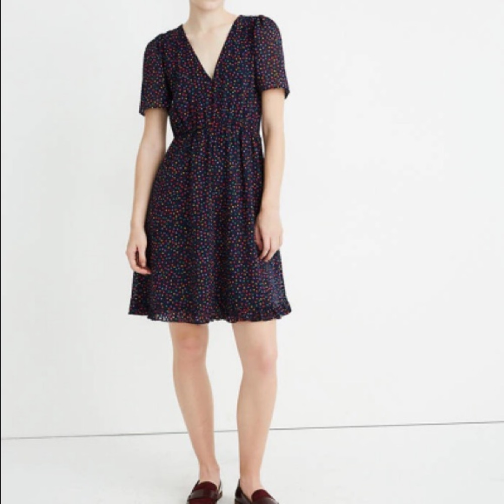 Flutter Sleeve Ruffle Dress Madewell